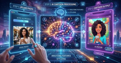how to convert a photo into a cartoon using AI