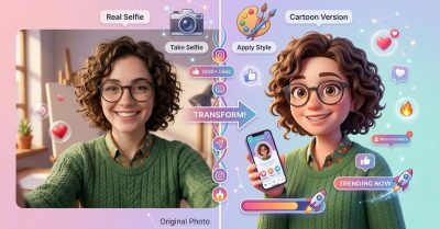 What is a trending cartoon photo? 